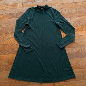Moa Moa Dark Green Long Sleeve Dress